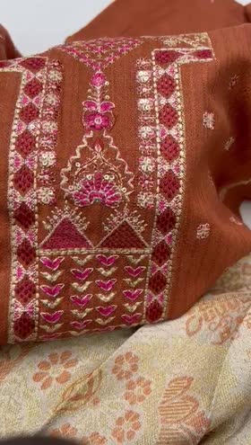 Rs 3750 Dhanak winter Emb 3pc warm jacquard shawl Rs 3750 Dhanak winter Emb 3pc warm jacquard shawl